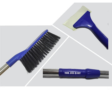 TD® Brosse à neige et gratte-givre voiture extensible télescopique grattoir à glace poignée balai durable souple hiver lavage froid
